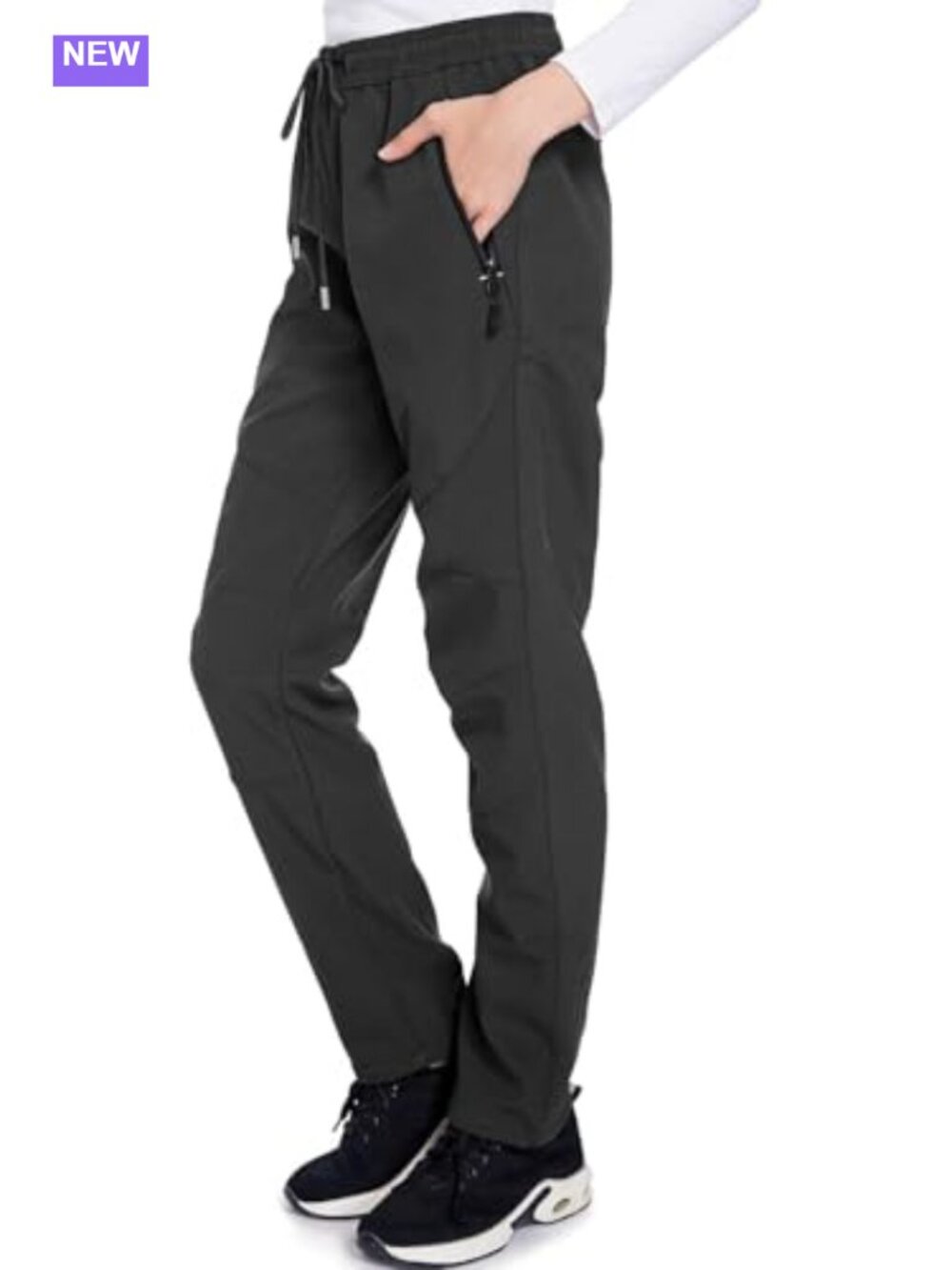 Apotemis Women's Fleece Lined Waterproof Ski Pants Insulated Winter Snowboard